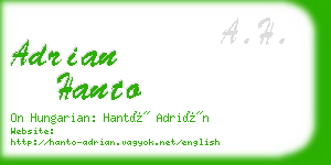 adrian hanto business card